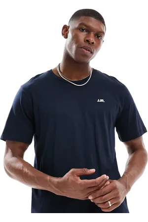 JJ Camiseta azul marino con logo de
