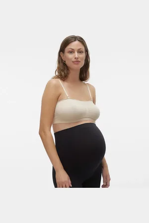 Mama;licious Sujetador con escote palabra de honor y tirantes desmontables de Mamalicious Maternity- neutro