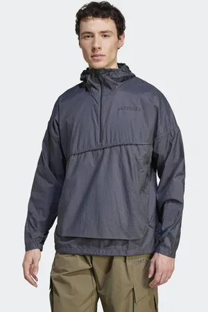 adidas Anorak cortavientos gris seis Terrex Xploric de