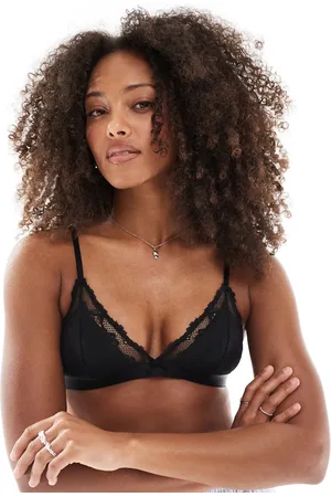 Cotton On Bralette triangular con relleno de encaje Everyday de Cotton On