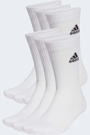 adidas Pack de 6 pares de calcetines deportivos blancos y negros Cushioned Sportswear de adidas Training