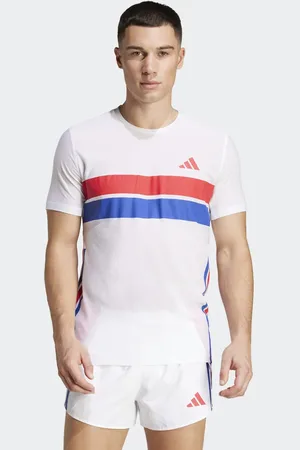 adidas Camiseta blanca Adizero Retro Running de