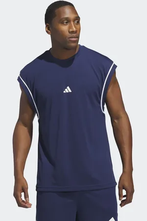 adidas Camiseta azul marino sin mangas adidas Basketball All-World de