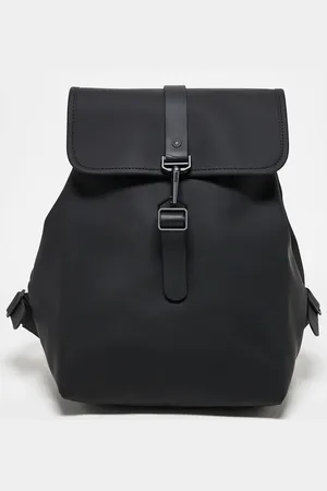 Rains Mochila negra unisex impermeable Bucket de