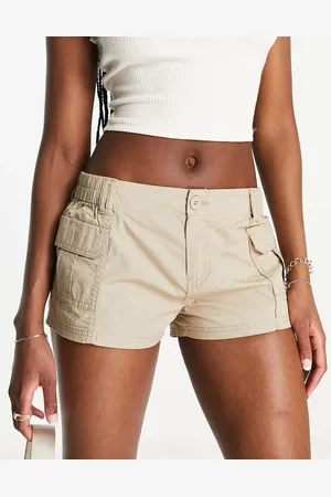 New Look Pantalones cortos cargo color piedra de estilo paracaidista de
