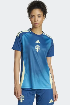 adidas Camiseta color marino legendaria de la segunda equipación de la selección femenina de Suecia 25 de -Azul