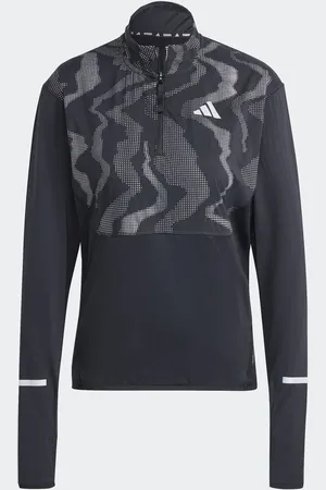 adidas Top con media cremallera y detalles reflectantes Ultimate Hi Vis de