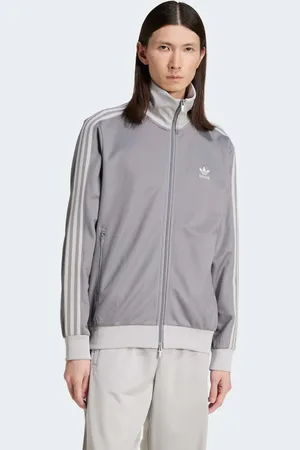 adidas Chaqueta de chándal gris claro y gris oscuro Adicolor Classics Beckenbauer de