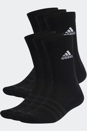 adidas Pack de 6 pares de calcetines negros de caña alta acolchados Cushioned de adidas Training