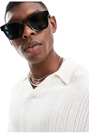JACK & JONES Gafas de sol negras rectangulares de