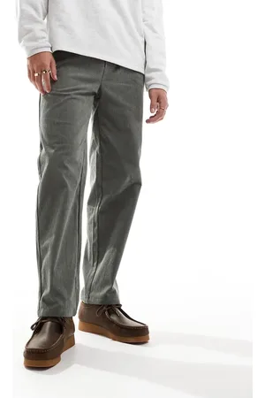 Only & Sons Pantalones verde grisáceo sueltos de pana de