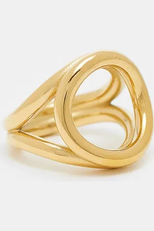 ASOS Anillo con diseño de círculo de acero inoxidable resistente al agua de