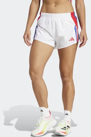 adidas Pantalones cortos blancos Adizero Retro Running de
