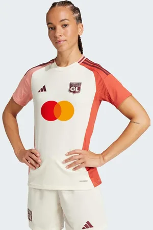 adidas Camiseta blanco con diseño de la tercera equipación del Olympique de Lyon de la temporada 24/25 de