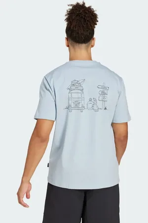 adidas Camiseta azul maravilla con estampado gráfico Polygiene de