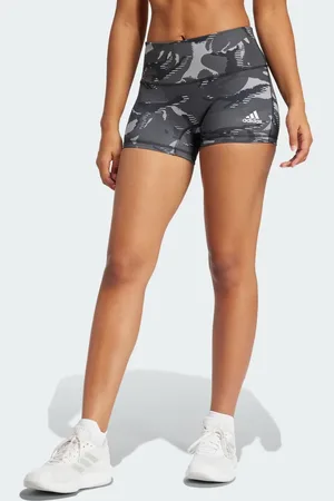 adidas Mallas cortas de 4" grises, negras y blancas con diseño de camuflaje de