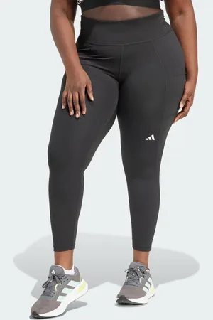adidas Leggings 7/8 negros de tallas grandes Own the Run de