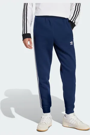 adidas Pantalones cortos azul añil nocturno con 3 bandas Adicolor de