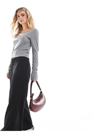 Miss Selfridge Pantalones de pernera ancha con raya diplomática de