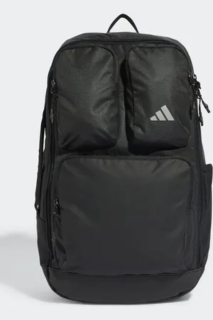 adidas Mochila negra y plateado reflectante Ip/syst. de -Negro