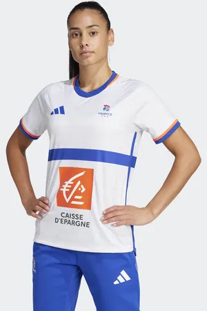 adidas Camiseta blanca con diseño de la selección de balonmano de Francia Replica de