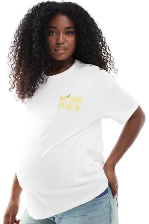 Mama;licious Camiseta blanca con detalle de limón de Mamalicious Maternity-Blanco