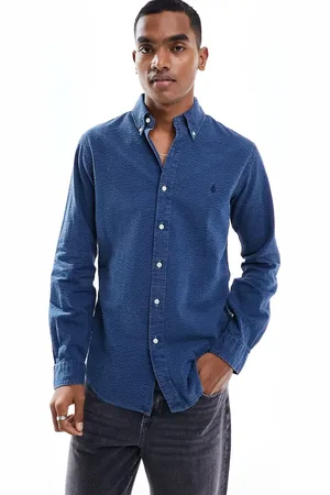 Ralph Lauren Camisa azul añil con logo de sirsaca Icon de