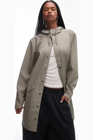 Rains Chaqueta larga caqui claro impermeable 12020 de -Verde