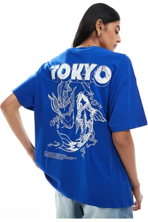 ONLY Camiseta luminoso con estampado "Tokyo" de