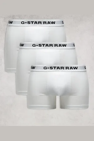 G-Star Pack de 3 calzoncillos bóxer blancos de
