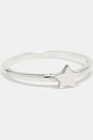 Kingsley Ryan Anillo con diseño de banda de estrellas de plata de ley de