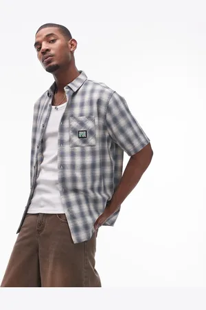 Rip Curl Camisa color hueso a cuadros de manga corta Raw Energy de Rip Curl-Blanco