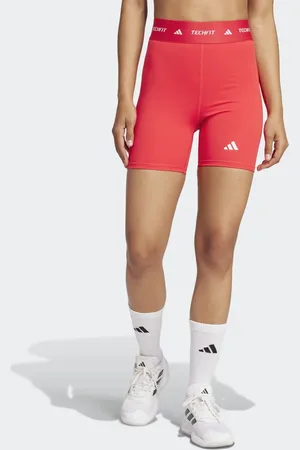 adidas Leggings cortos rojo Techfit de
