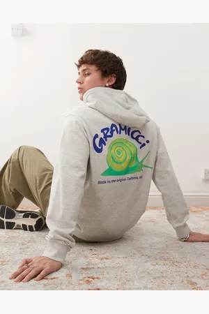 Gramicci Sudadera con capucha y estampado gráfico de caracol de