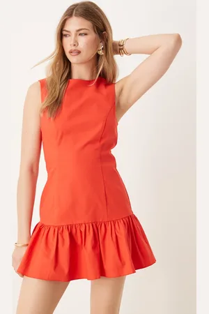 ASOS Vestido corto de corte recto con cintura baja de