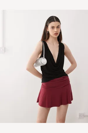 Weekday Top con escote drapeado de