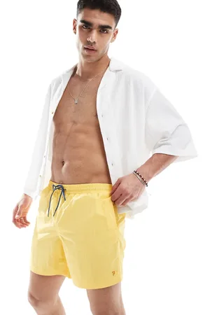Farah Shorts de baño amarillos Colbert de