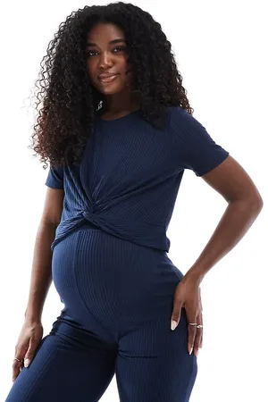 Mama;licious Camiseta corta de punto acanalado de Mamalicious Maternity (parte de un conjunto)