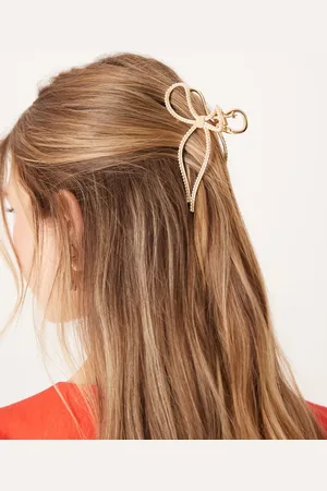 ASOS Pinza para el cabello de metal con diseño de lazo y detalle de perlas de