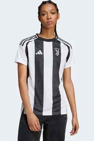 adidas Camiseta blanca y negra de la primera equipación del Juventus de la temporada 24/25 de -Blanco
