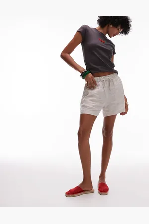 ARKET Pantalones cortos sin cierres de lino de -Neutro