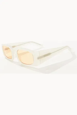 A. Kjærbede Gafas de sol color rectangulares Alex de -Blanco