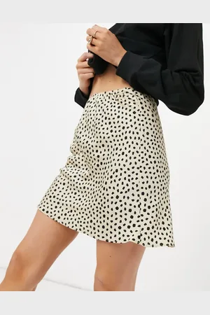 ASOS Minifalda lencera con estampado de leopardo de satén de