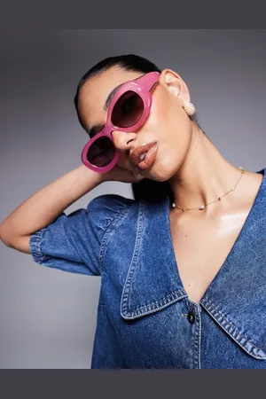 River Island Gafas de sol redondeadas y abullonadas de