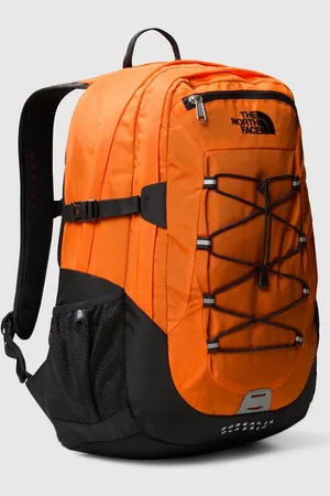 The North Face Mochila naranja y negro clásica Borealis de