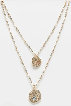ASOS Collar de varias hileras con colgantes cósmicos de