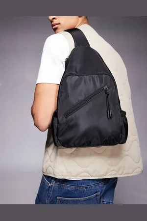 ASOS Mochila negra de nailon de