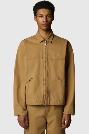 The North Face Chaqueta marrón utilitario de estilo worker de lona Cedar de