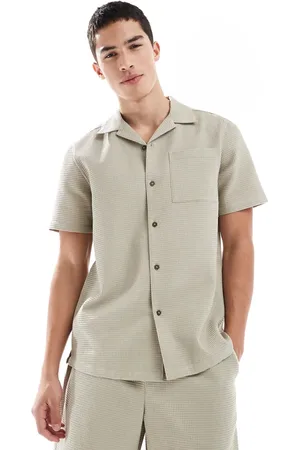 New Look Camisa color de punto gofrado de (parte de un conjunto)-Neutro