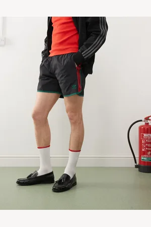 adidas Pantalones cortos negros y rojos Sprinter de